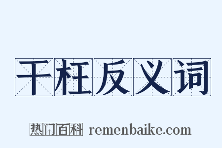 干枉反义词是什么意思的图片